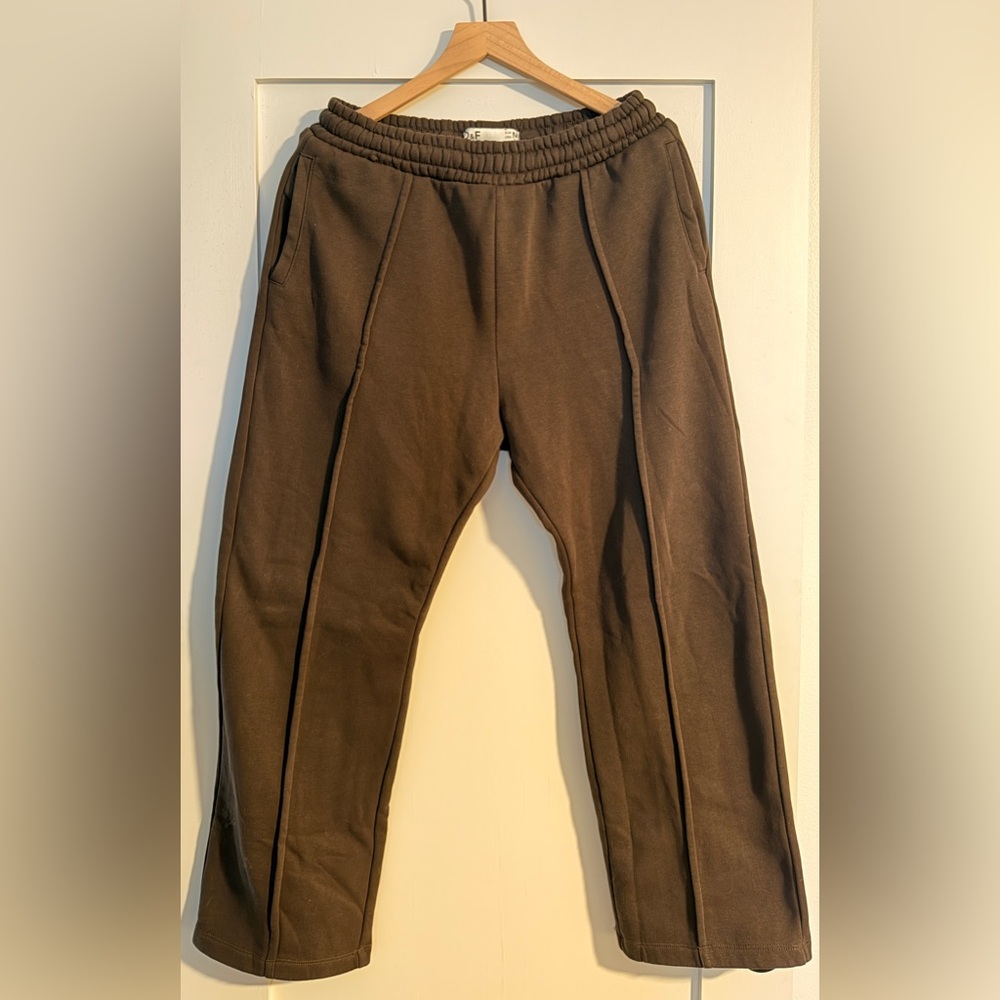 Unisex Denim & Flower by Ricky Singh Dark Grey Relaxed Sweatpants - Size M